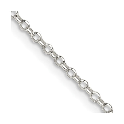 16 Inch Sterling Silver 1.75mm Diamond-Cut Cable Chain Necklace