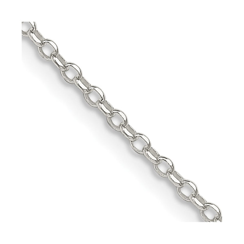 18 Inch Sterling Silver 1.75mm Diamond-Cut Cable Chain Necklace