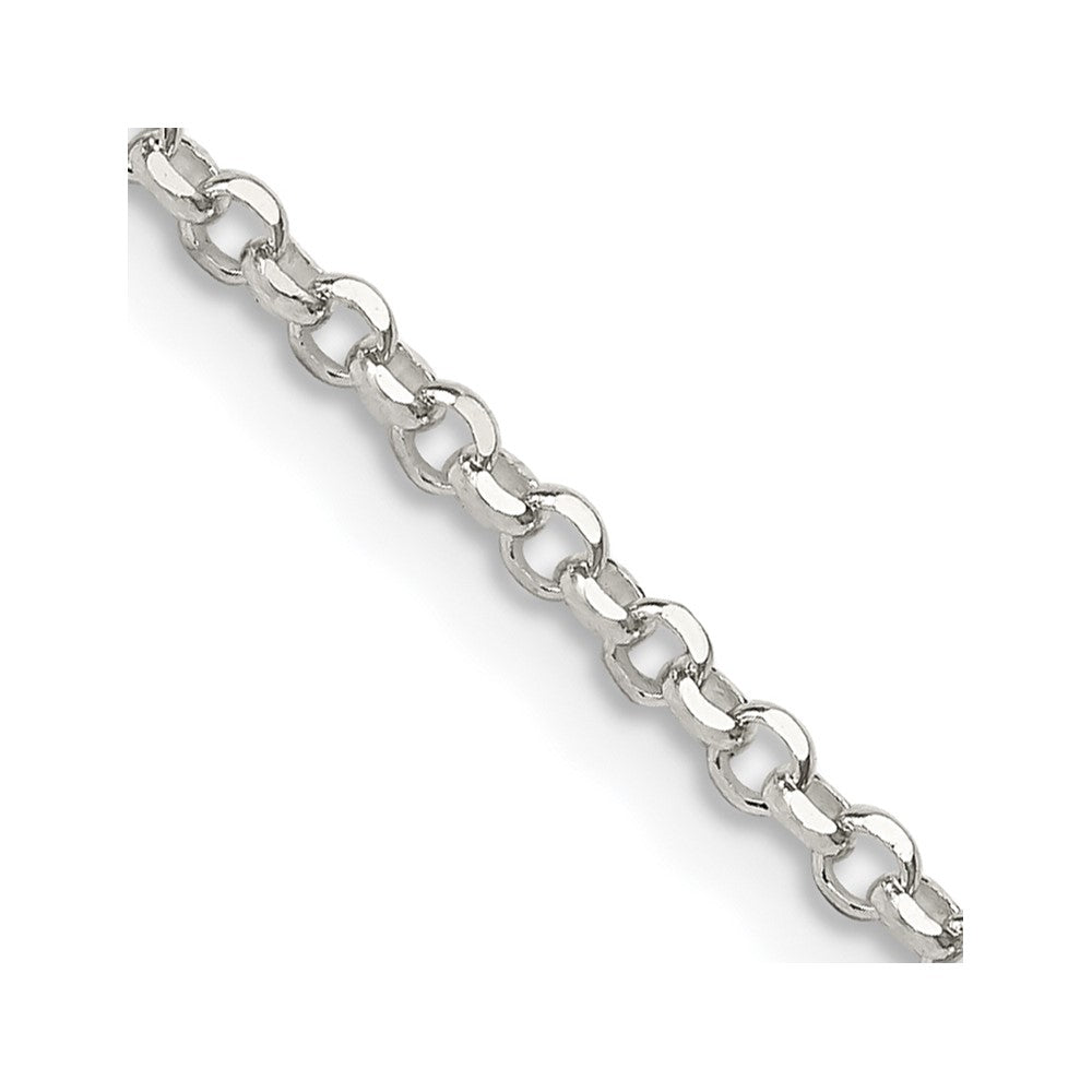 22 Inch Sterling Silver 2.2mm Diamond-Cut Cable Chain W/4In Ext.