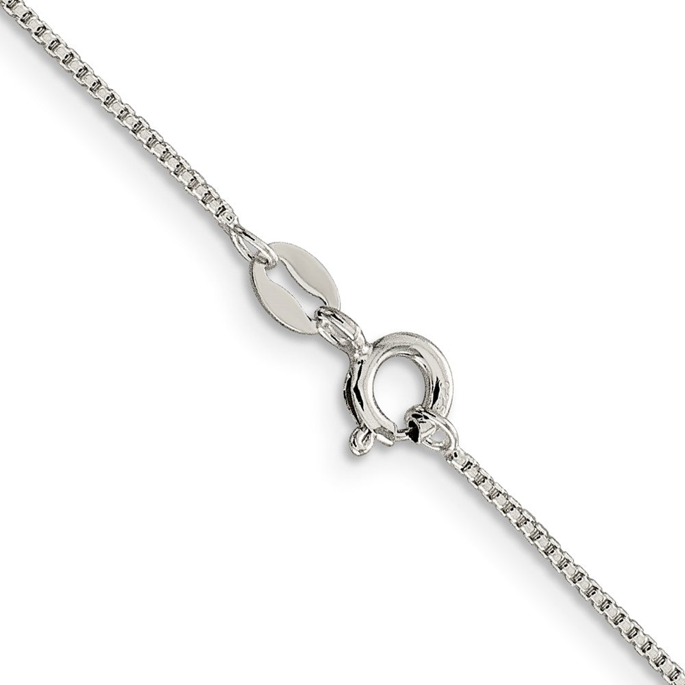 18 Inch Sterling Silver 1mm Round Box Chain Necklace