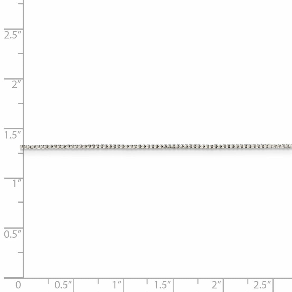 42 Inch Sterling Silver 1mm Round Box Chain Necklace