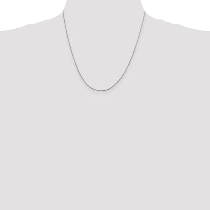 20 Inch Sterling Silver 1mm Round Box Chain Necklace