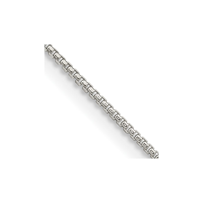 24 Inch Sterling Silver 1mm Round Box Chain Necklace