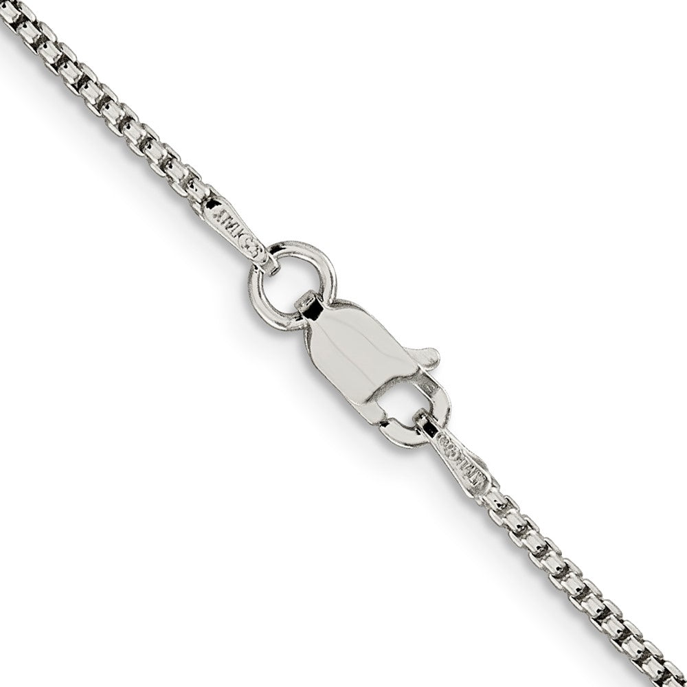 36 Inch Sterling Silver 1.5mm Round Box Chain Necklace