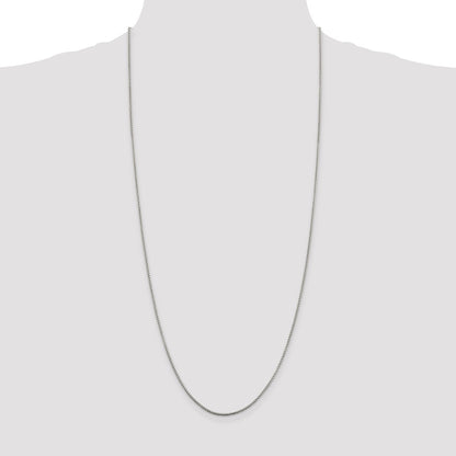 30 Inch Sterling Silver 1.5mm Round Box Chain Necklace