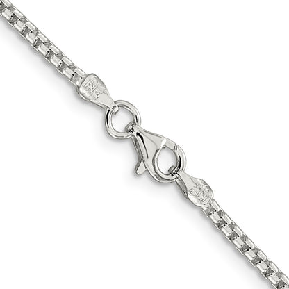 36 Inch Sterling Silver 2mm Round Box Chain Necklace