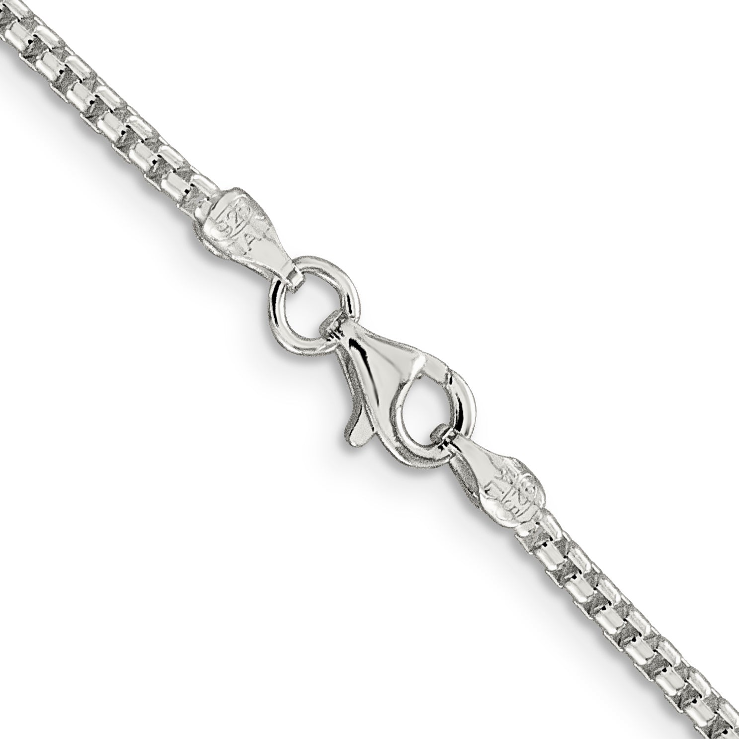30 Inch Sterling Silver 2mm Round Box Chain Necklace