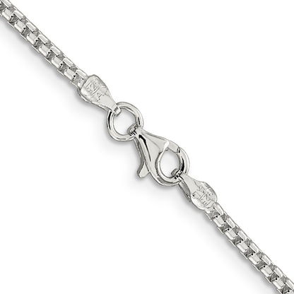 30 Inch Sterling Silver 2mm Round Box Chain Necklace