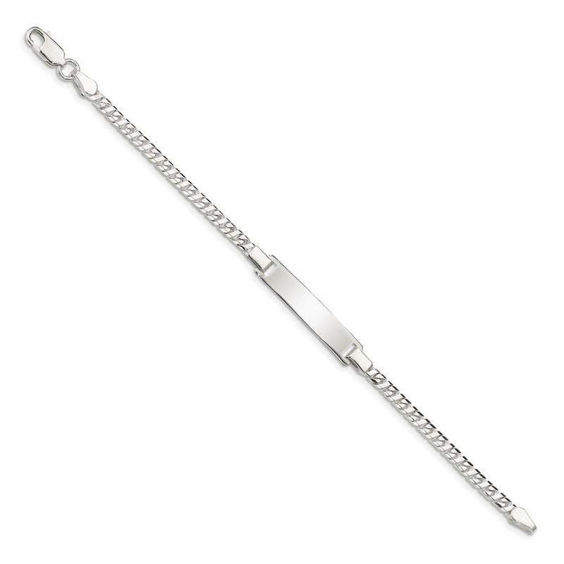 6 Inch Sterling Silver Baby Id Bracelet