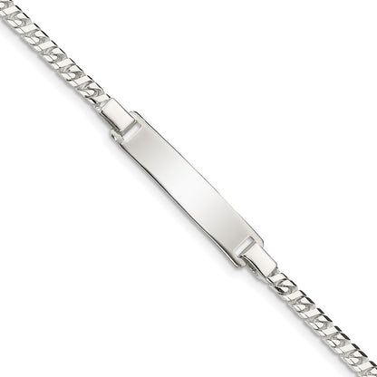 6 Inch Sterling Silver Baby Id Bracelet