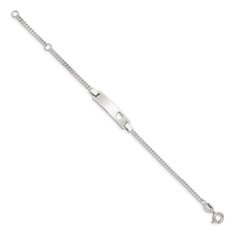 6 Inch Sterling Silver Adjustable Baby Id Bracelet