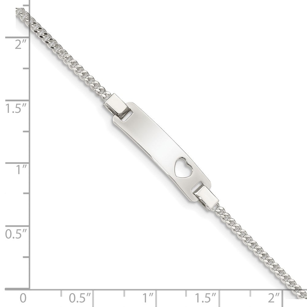 6 Inch Sterling Silver Adjustable Baby Id Bracelet