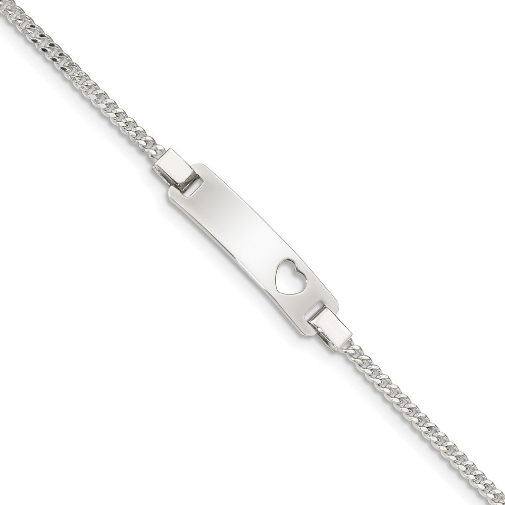 6 Inch Sterling Silver Adjustable Baby Id Bracelet