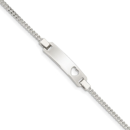 6 Inch Sterling Silver Adjustable Baby Id Bracelet