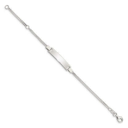 2 Inch Sterling Silver Adjustable Baby Id Bracelet