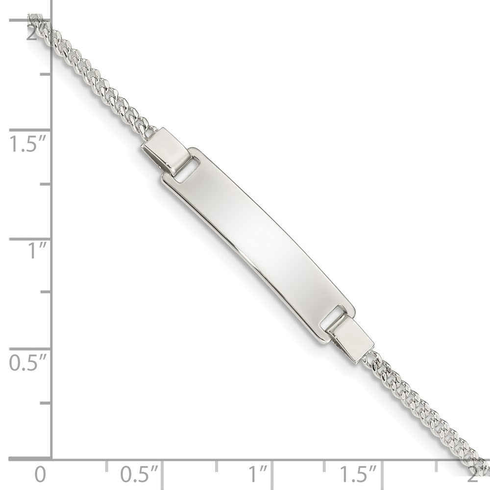 2 Inch Sterling Silver Adjustable Baby Id Bracelet