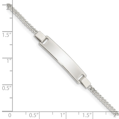 2 Inch Sterling Silver Adjustable Baby Id Bracelet