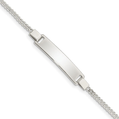2 Inch Sterling Silver Adjustable Baby Id Bracelet