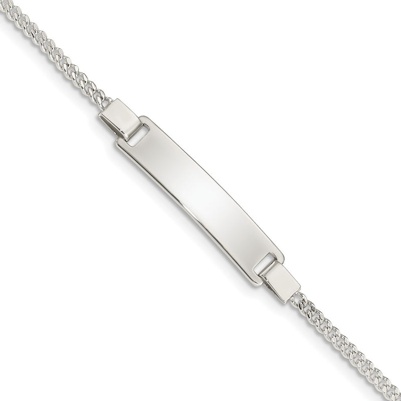 2 Inch Sterling Silver Adjustable Baby Id Bracelet