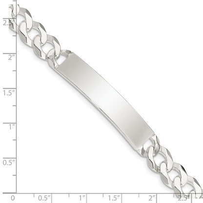 8.5 Inch Sterling Silver Curb Link Id Bracelet