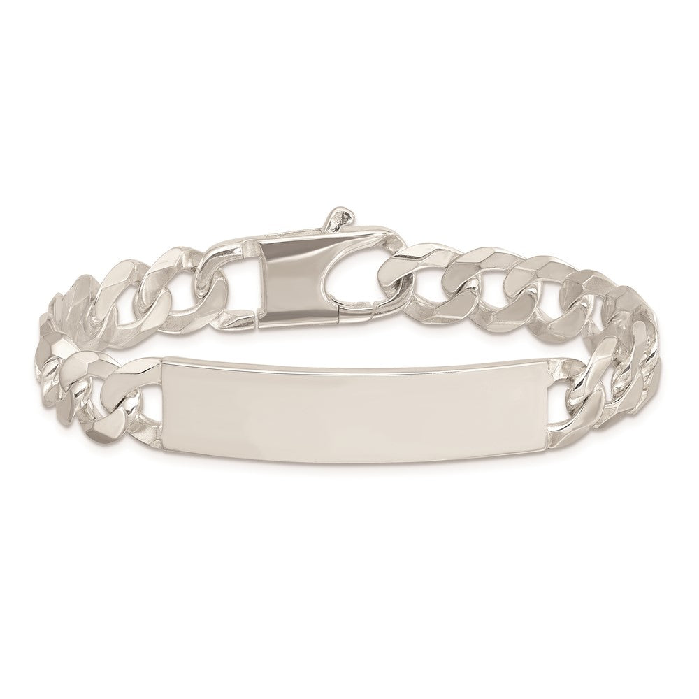 7.5 Inch Sterling Silver Curb Link Id Bracelet