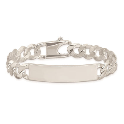 7.5 Inch Sterling Silver Curb Link Id Bracelet