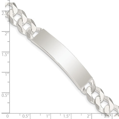 8.5 Inch Sterling Silver Curb Link Id Bracelet