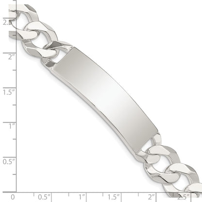 7.5 Inch Sterling Silver Curb Link Id Bracelet