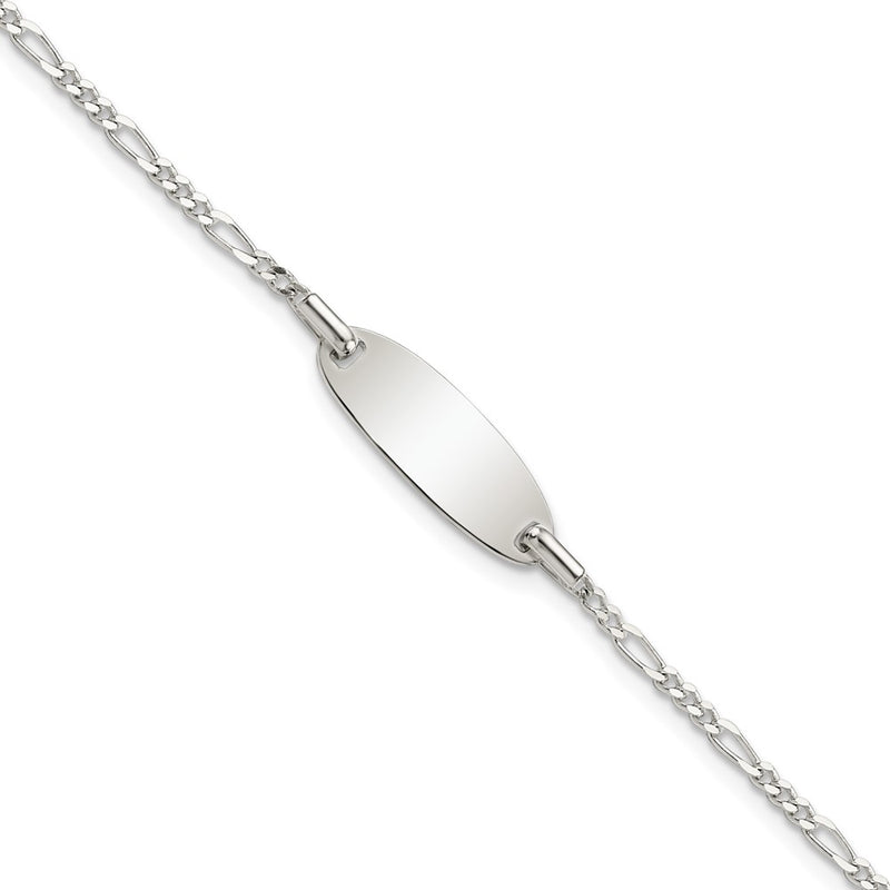 6 Inch Sterling Silver Polished Childrens 6In Id Bracelet