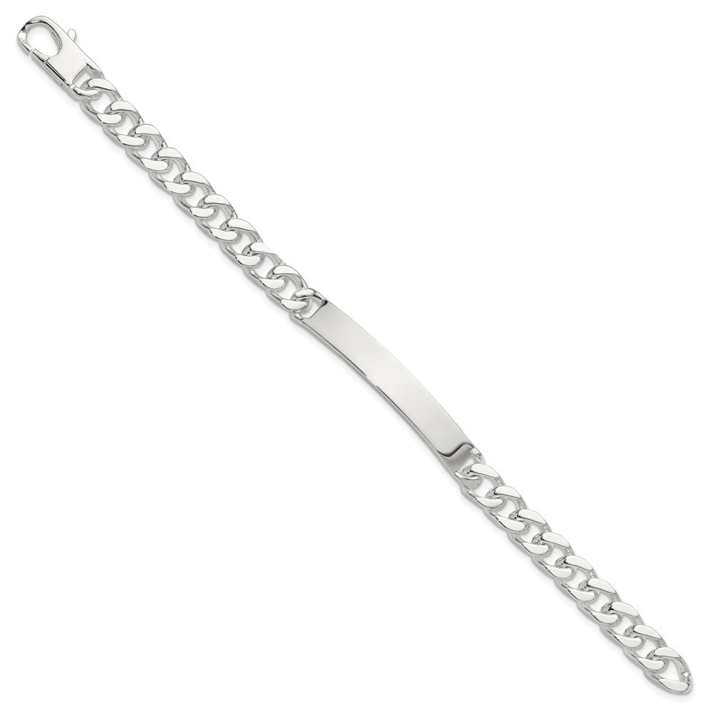 Sterling Silver 7in Curb Id Bracelet