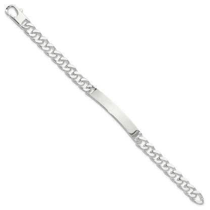 Sterling Silver 7in Curb Id Bracelet
