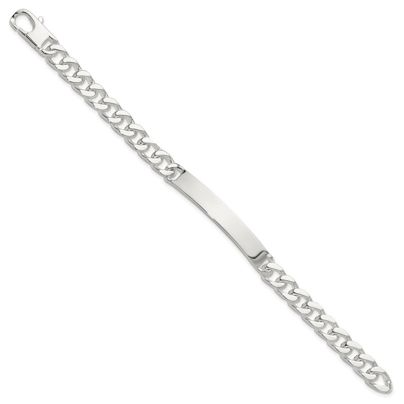 Sterling Silver 7in Curb Id Bracelet