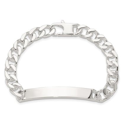 Sterling Silver 7in Curb Id Bracelet