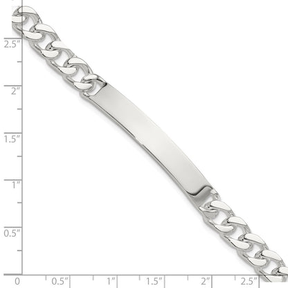 Sterling Silver 7in Curb Id Bracelet