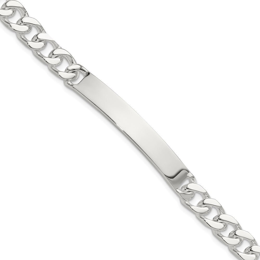 Sterling Silver 7in Curb Id Bracelet