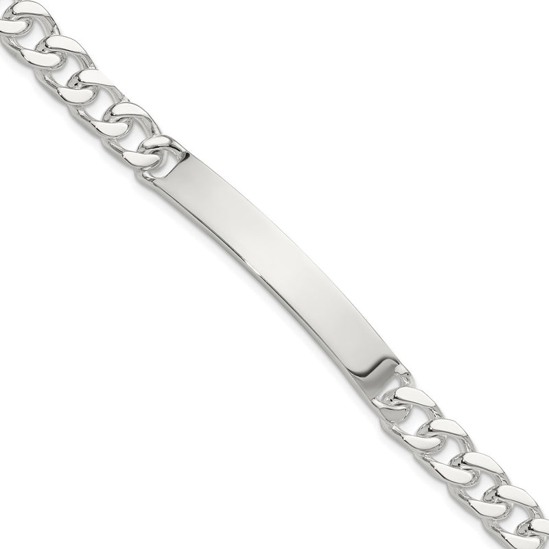 Sterling Silver 7in Curb Id Bracelet