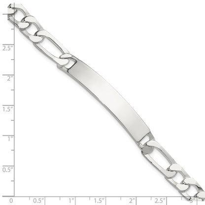 Sterling Silver 8in Figaro Id Bracelet