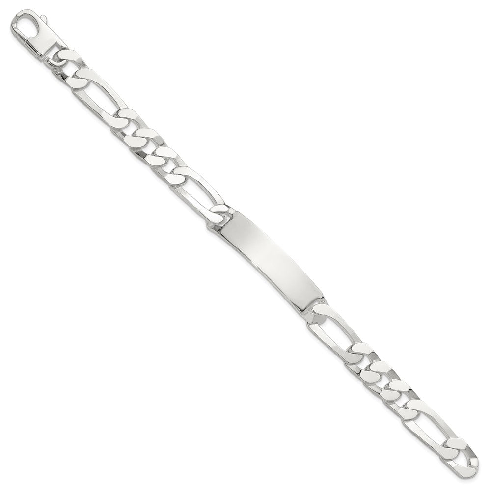 Sterling Silver 8.5in Figaro Id Bracelet