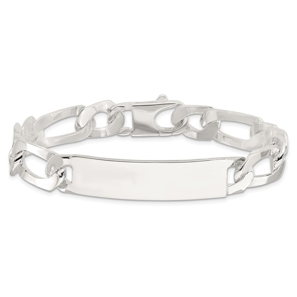 Sterling Silver 8.5in Figaro Id Bracelet