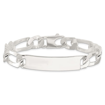 Sterling Silver 8.5in Figaro Id Bracelet
