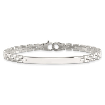 Sterling Silver Polished 8in Men's Id Bracelet