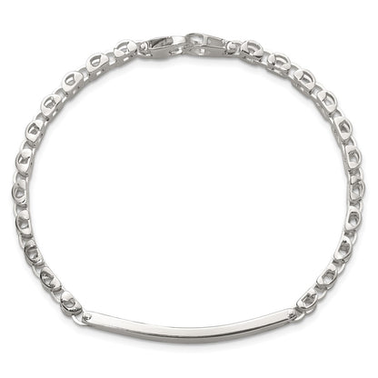 Sterling Silver Polished 8in Men's Id Bracelet