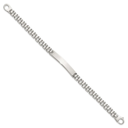 Sterling Silver Polished 8in Men's Id Bracelet