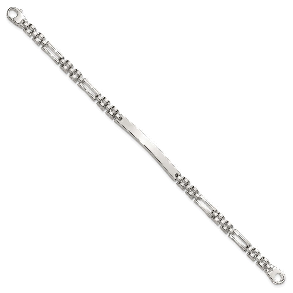 Sterling Silver Polished 7.5in Id Bracelet
