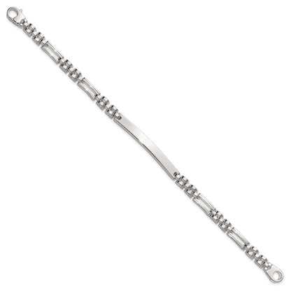 Sterling Silver Polished 7.5in Id Bracelet