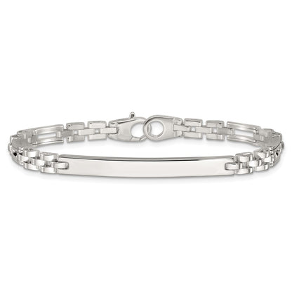 Sterling Silver Polished 7.5in Id Bracelet