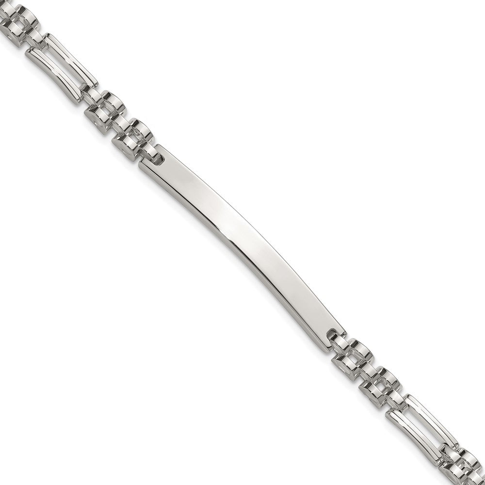 Sterling Silver Polished 7.5in Id Bracelet