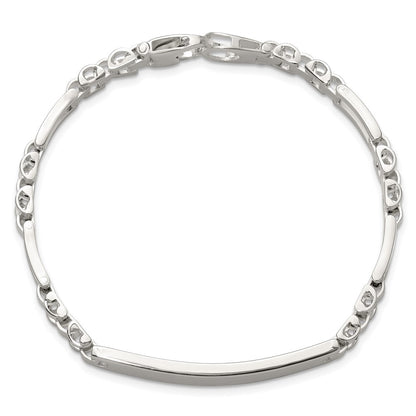 Sterling Silver Polished 7.75in Id Bracelet
