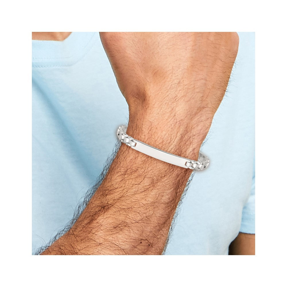 Sterling Silver Polished 7.75in Id Bracelet
