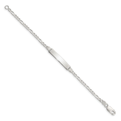 6 Inch Sterling Silver Children'S Id Bracelet